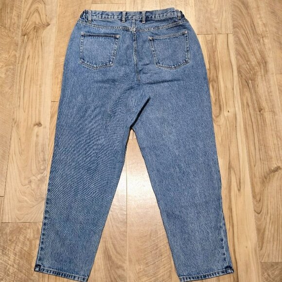 Vintage Eddie Bauer Mom Jeans 18 Petite Womens 90s/y2k High Rise Stonewash 36x30 - Picture 7 of 11